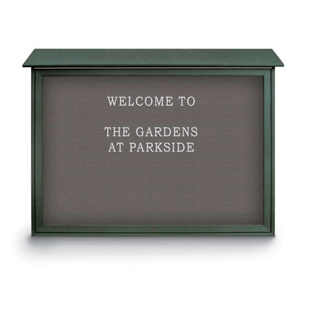 United Visual Products Indoor Enclosed Combo Board, 42"x32", White Frame/Burgundy & Keylime UVCB4232W-BURGUN-KEYLIME